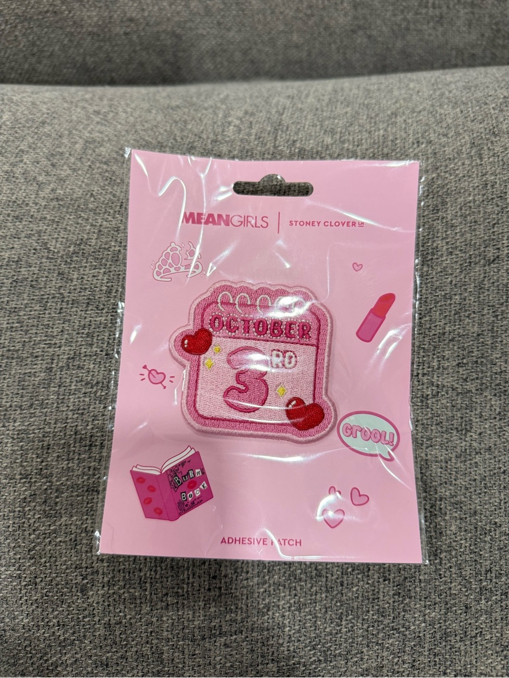 Stoney Clover Lane Pink 'October 3rd' Mean Girls Adhesive Patch